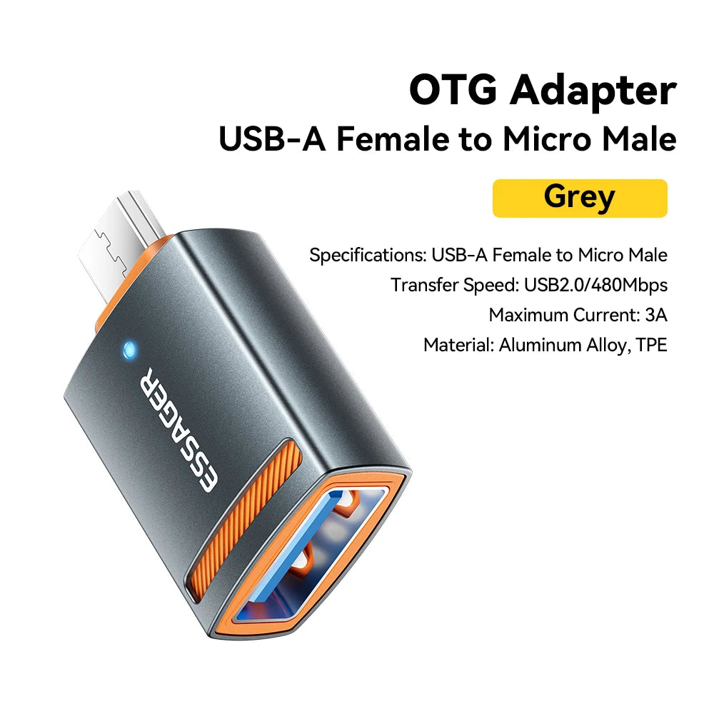 Essager USB3.0 OTG Adapter Type-C USB-A Micro Female to USB Micro iP Type-C Male Converter For Macbook Xiaomi iPhone OTG Adapter