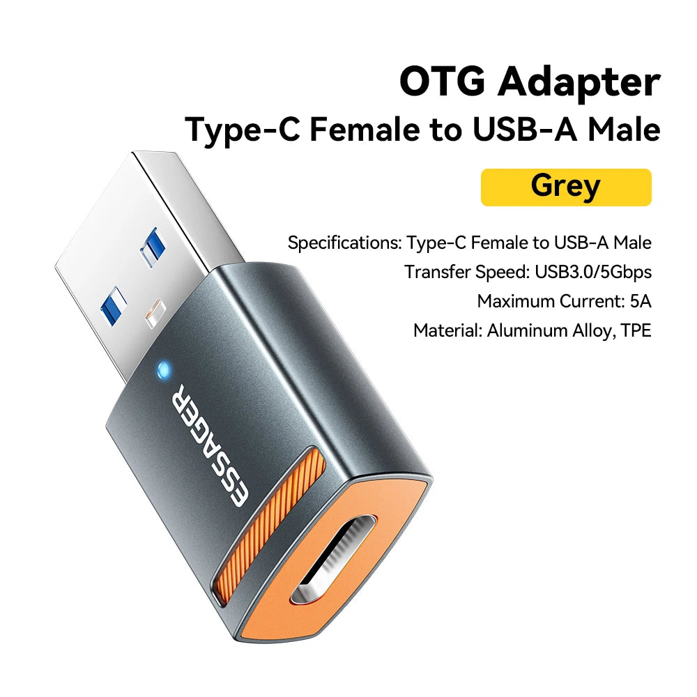 Essager USB3.0 OTG Adapter Type-C USB-A Micro Female to USB Micro iP Type-C Male Converter For Macbook Xiaomi iPhone OTG Adapter